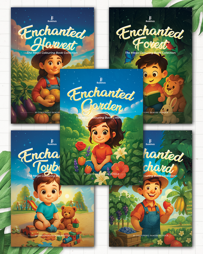 Enchanted 100 Colouring Images Set