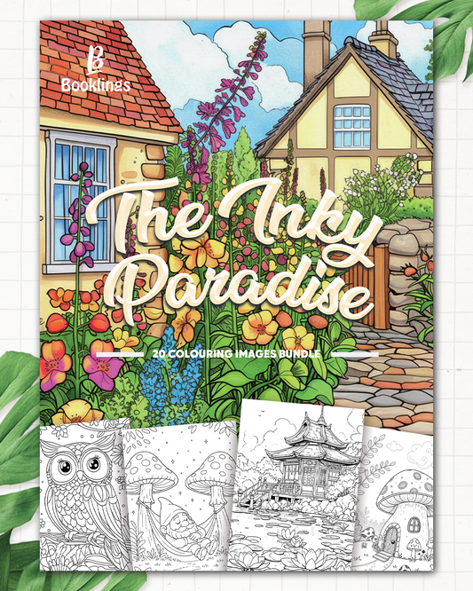 The Inky Paradise  Adult Colouring Book