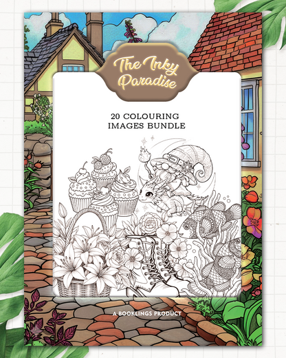 The Inky Paradise  Adult Colouring Book