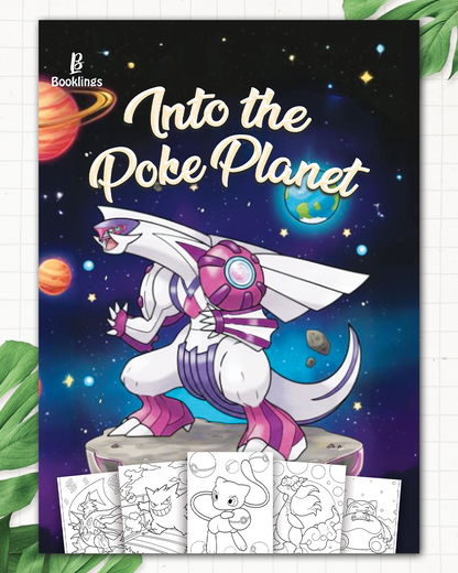 Into the Poke Planet Adult Colouring Book