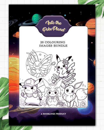 Into the Poke Planet Adult Colouring Book