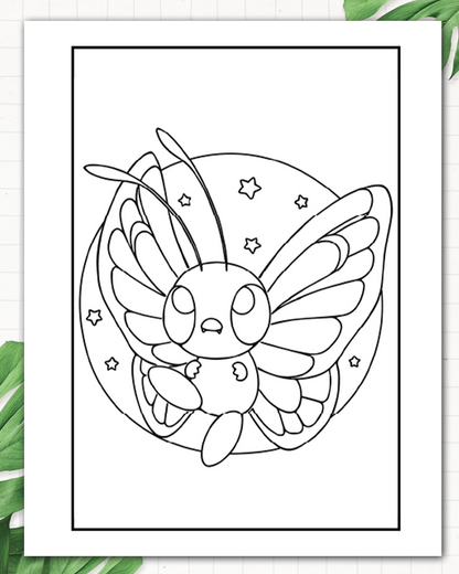 Into the Poke Planet Adult Colouring Book