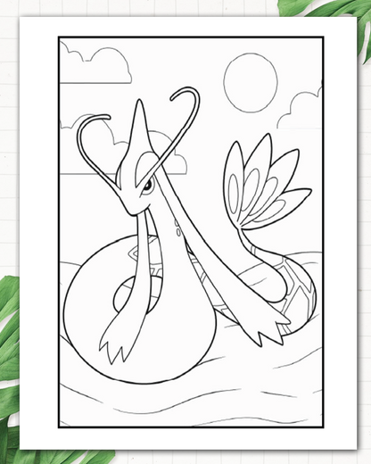 Into the Poke Planet Adult Colouring Book